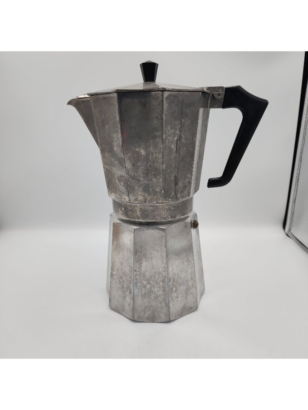 Vintage 1970s Espresso Coffe Pot made in Italy PEZZ ITAL EXPRESS Black Handle